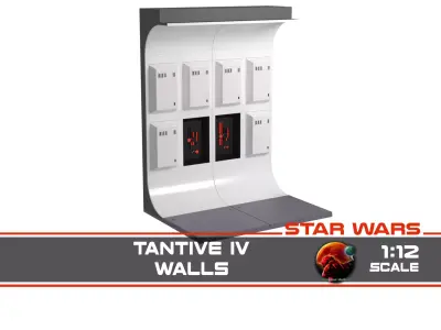 The Tantive IV Hallway 1-12 scale Black Series Free 3D print model