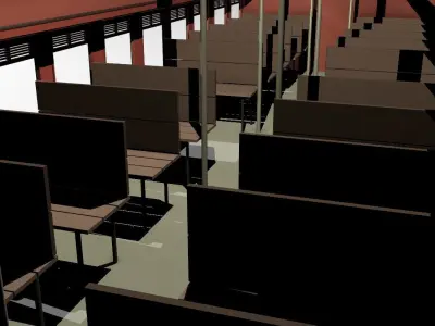 Train Coach Free low-poly 3D model