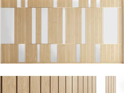 Decorative wall panel set 25 3D model