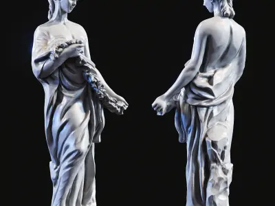 Woman sculpture 3d print model 3D print model
