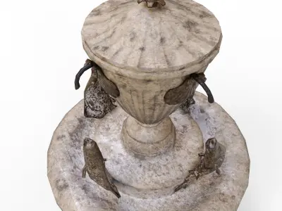 Drinking Fountain Low-poly 3D model get