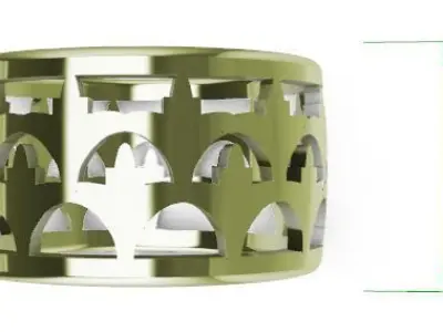 Patterned Ring 3D model Texture Texture
