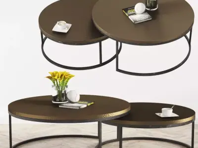 Malay Nested Coffee Tables Boydblue 3D model