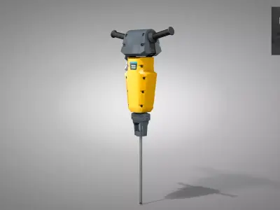 Construction Concrete Breaker 3D model