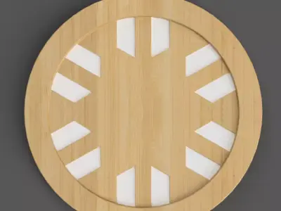 geometric coaster - table top - keychain- wall art 3D stl1 3D print model