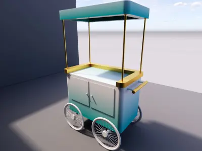 Ice Scream cart 3D model