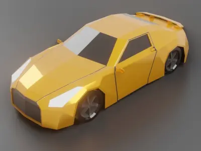 Low poly Nissan Car Collections - Low Poly - Game Ready Low-poly 3D model