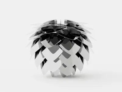 Silvia Lamp Low-poly 3D model