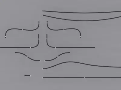 Basic Cables Pack Free low-poly 3D model