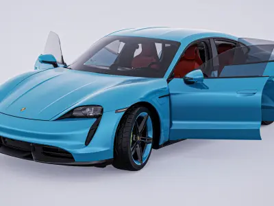 2020 Porsche Taycan Turbo S 3D model