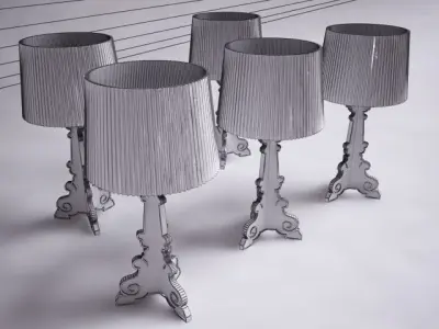 KARTELL BOURGIE TABLE LAMP 3D model