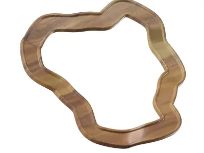 Wooden Sports Toy Race Track 3D model