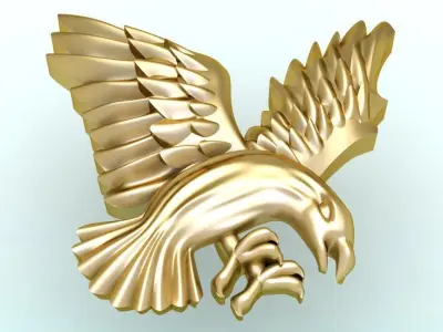 Eagle for jewelry 3D print model