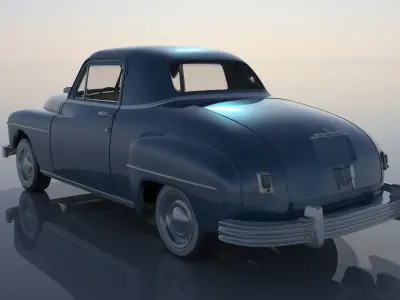 Plymouth Business Coupe 1949 3D print model