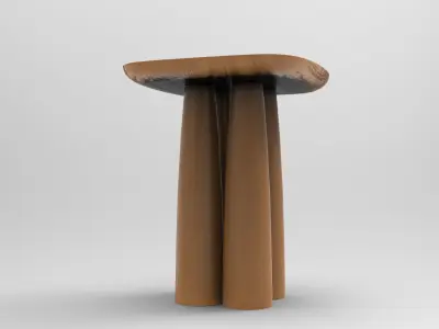 Laac Side Table Low-poly 3D model