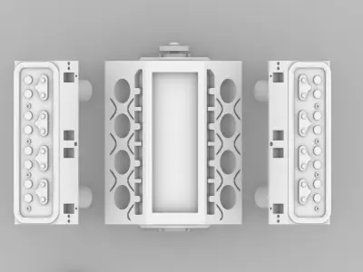 v8 engine  Free 3D print model