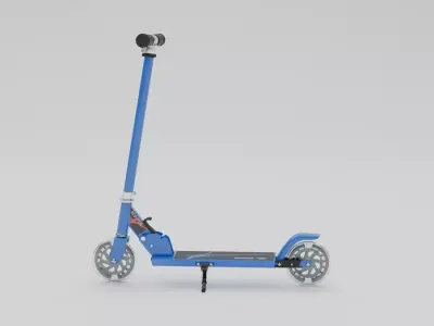 Electrical Cycle Low-poly 3D model