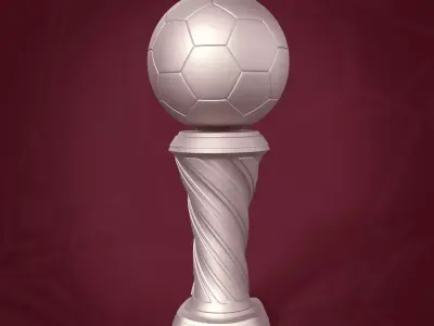 Football - Soccer Trophy - Cup 3D print model