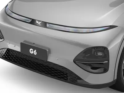 2025 Xpeng G6 With Interior  3D model