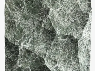 202-RockPanel piece of rock on wall 3D model