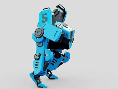 BATTLE DROID ONYX Rigged for Unreal Engine - Unity - MIXAMO 3D model