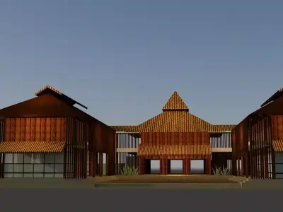 Guest house 3D model