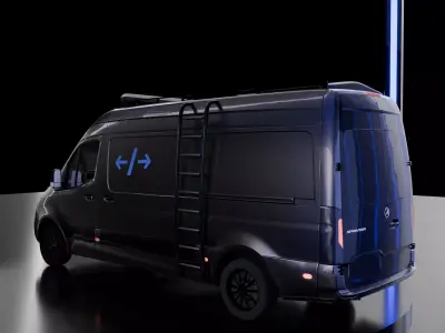  Mercedes Benz Sprinter 2022 2024 High Roof L2H2  3D Model 3D model