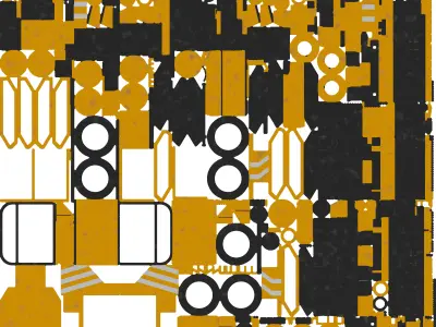 Forklift Drone Prop Low-poly 3D model