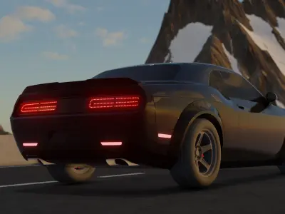 Dodge car 3d 3D model