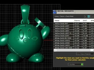 PANDORA RABBIT PENDANT 3D PRINTABLE MODEL  3D print model