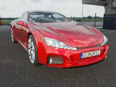 Generic Supercar v20 Low-poly 3D model