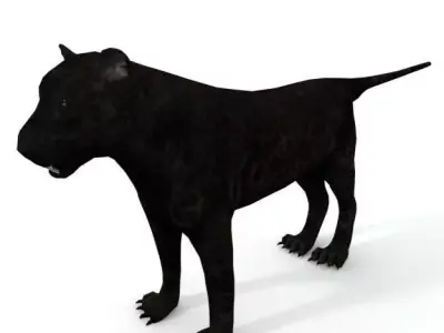 Black Panther Low-poly 3D model