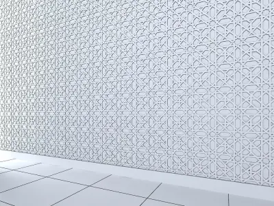 3d wall panel  Low-poly 3D model