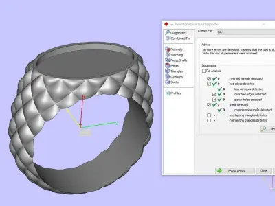 Unique Pillow Shaped Ring 3D print model