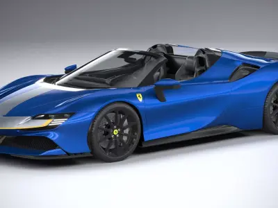 Ferrari SF90 Spider 2021 3D model