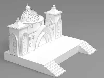 Indian Stage 3D model