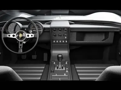 The First Super Car - Black and Gold Special Edition Low-poly 3D model