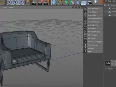 Modern Chair 01 Free low-poly 3D model