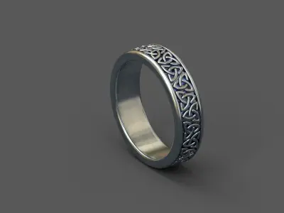 High-Quality 3D Ring Model Low-poly 3D model 25