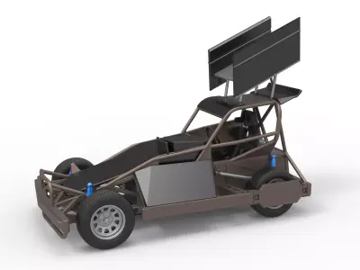 New Zealand Superstock car Version 2 Scale 1 to 25 3D print model