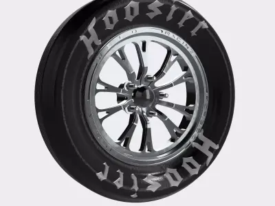 Drag Wheel COMBO Front Weld V Series 17inch 5 stud 3D print model