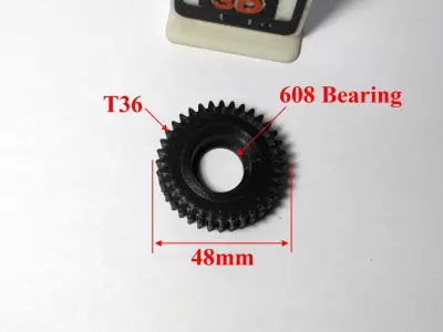 Gear for Electric Bicycle T36 D48 3D print model