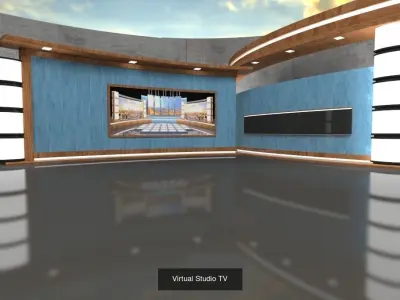 Virtual Broadcast Studio Vol1 3D Model Collection