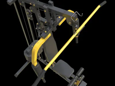 Bodybuilding Station 3D model