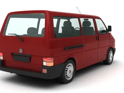 volkswagen transporter 1998 3D model