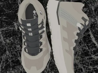 COLUMBIA FACET 75 MID 3D BOOTS 3D model