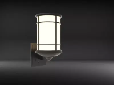 lantern C wall sconce with light 3D model