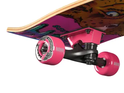  Skateboard Fish Girl 3D model