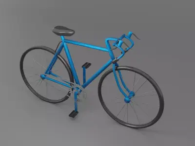 bicycle Low-poly 3D model
