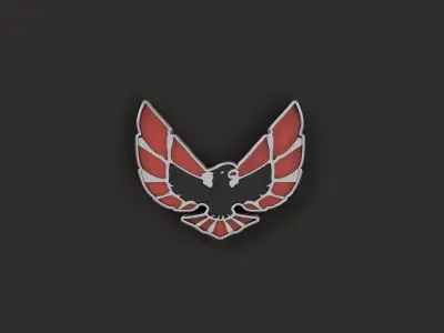 Firebird Phoenix Emblem 3D Printable  3D print model